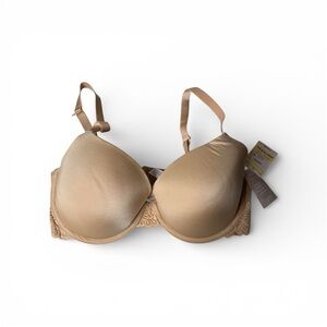 Auden The Daydream Bra Women’s 34DDD Beige Light Lift Demi Coverage Underwire
